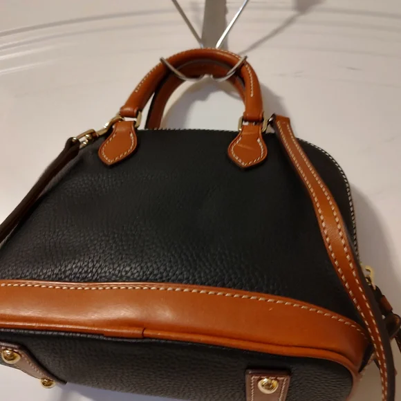Dooney & Bourke Black and Brown Mini Bag - Picture 4 of 14